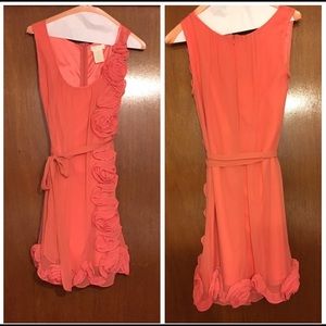 MM couture by Miss Me coral chiffon dress
